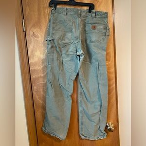Carhartt Mens Work Pants Green 36 x 34
